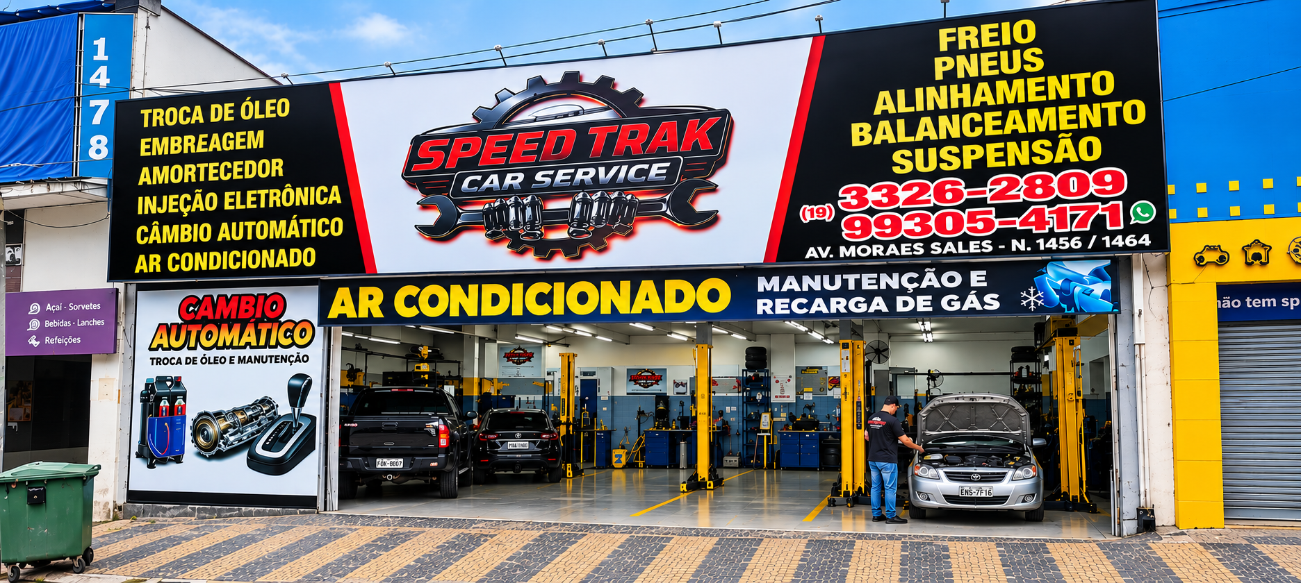 Fachada da oficina Speed Tork em Campinas